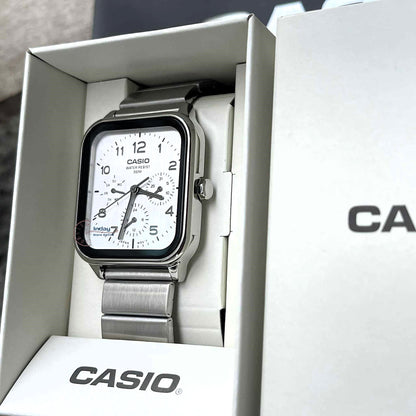 Casio Standard Unisex Watch MTP-M306D-7A Mineral Glass Stainless Steel Band