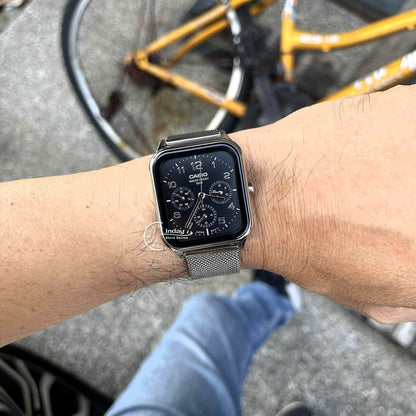 Casio Standard Unisex Watch MTP-M306M-1A Mineral Glass Adjustable Stainless Steel Mesh Band