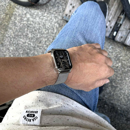 Casio Standard Unisex Watch MTP-M306M-1A Mineral Glass Adjustable Stainless Steel Mesh Band