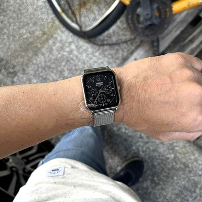 Casio Standard Unisex Watch MTP-M306M-1A Mineral Glass Adjustable Stainless Steel Mesh Band