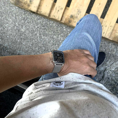 Casio Standard Unisex Watch MTP-M306M-8A Mineral Glass Adjustable Stainless Steel Mesh Band