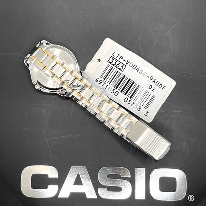 Casio Standard Women's Watch LTP-V004SG-9A Mineral Glass Triple-fold Clasp Stainless Steel Band