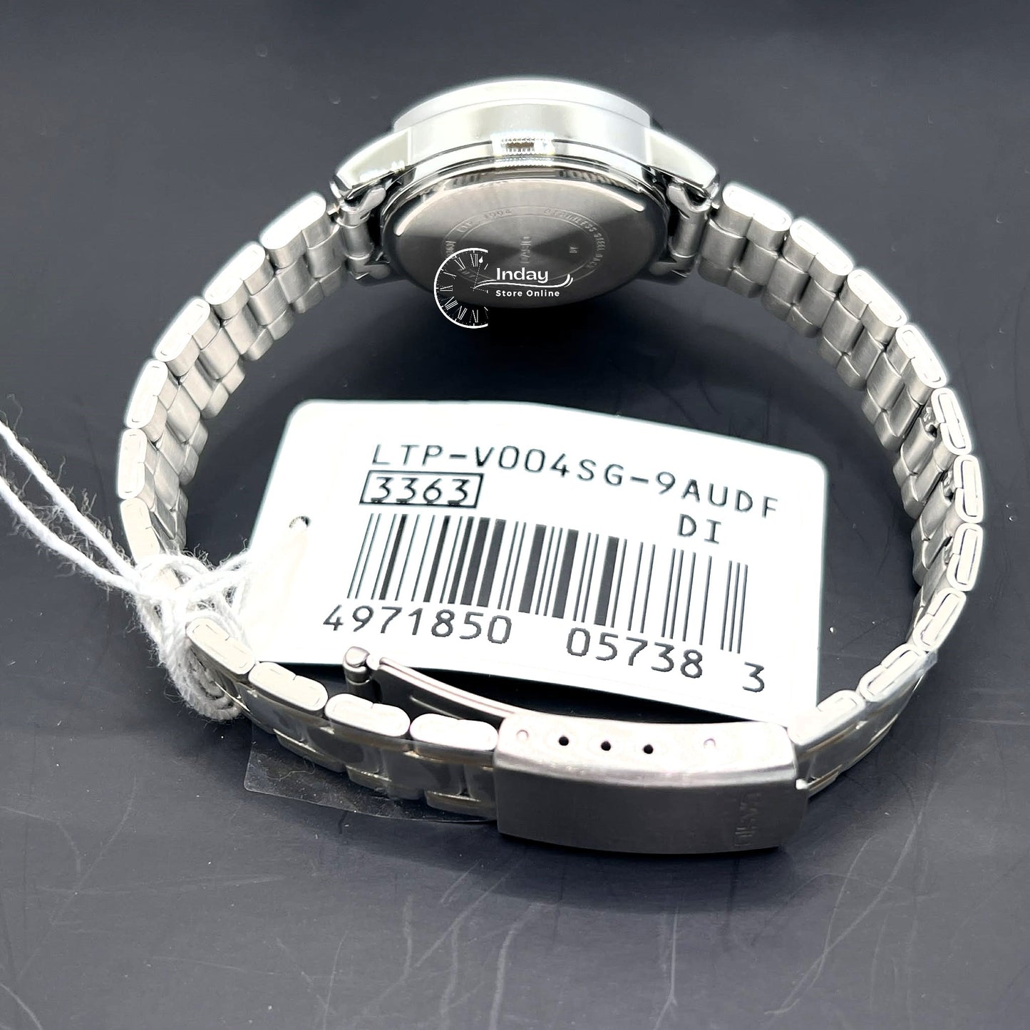 Casio Standard Women's Watch LTP-V004SG-9A Mineral Glass Triple-fold Clasp Stainless Steel Band