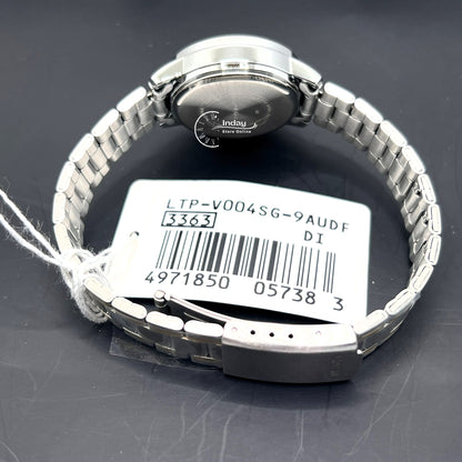 Casio Standard Women's Watch LTP-V004SG-9A Mineral Glass Triple-fold Clasp Stainless Steel Band