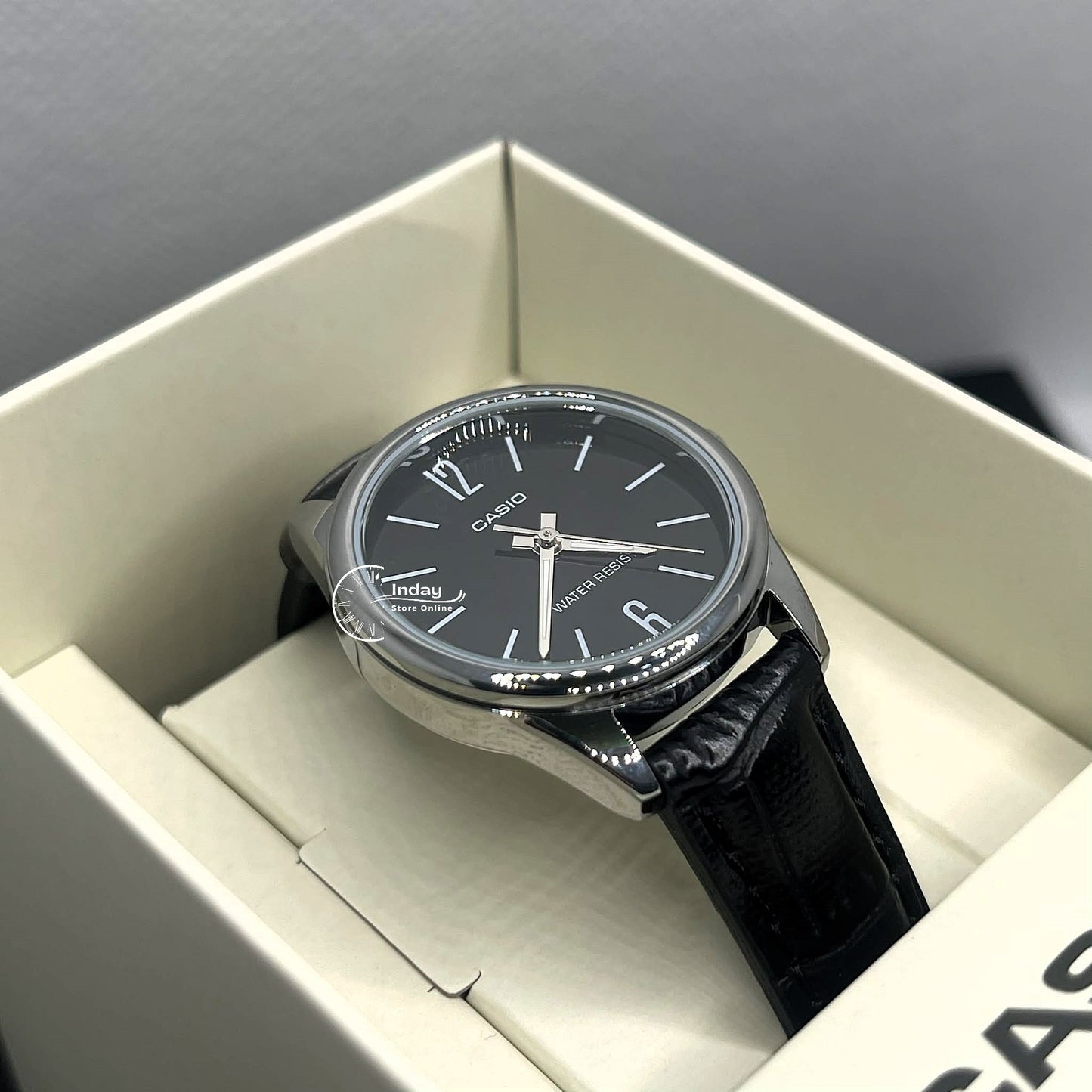 Casio Standard Women's Watch LTP-V005L-1B Black Leather Strap