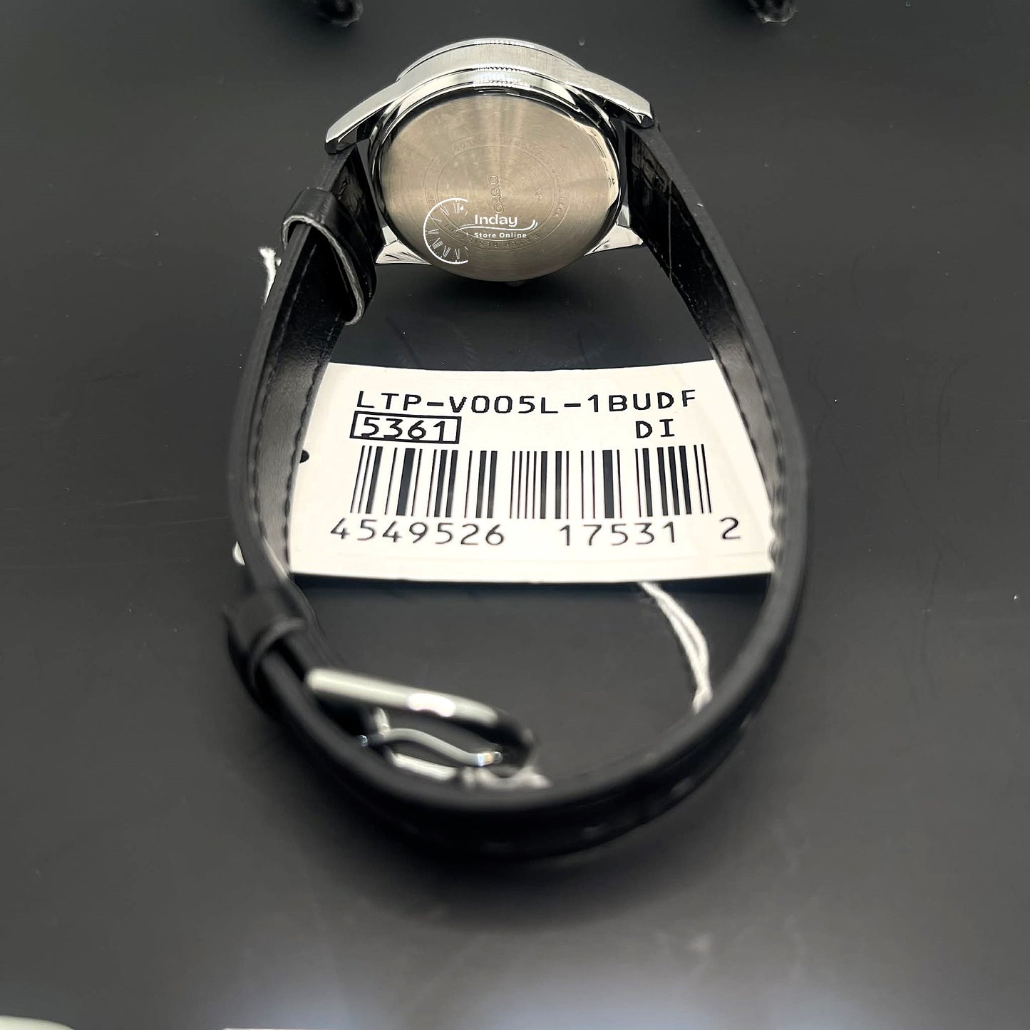 Casio Standard Women's Watch LTP-V005L-1B Black Leather Strap