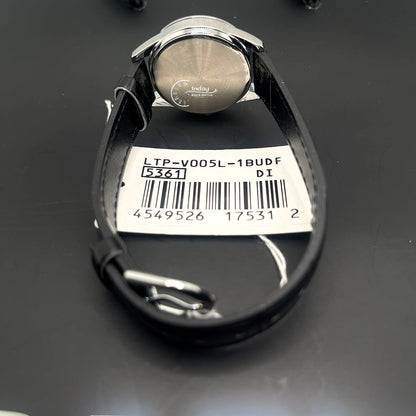 Casio Standard Women's Watch LTP-V005L-1B Black Leather Strap