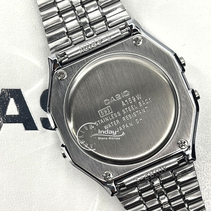 Casio Vintage Unisex Watch A159WA-N1 Stainless Steel Band Adjustable Clasp Battery Life 7-Years