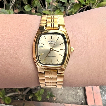 Casio Fashion Women's Watch LTP-1169N-9A Mineral Glass Triple-fold Clasp Stainless Steel Band