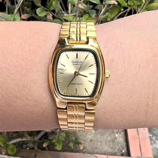 Casio Fashion Women's Watch LTP-1169N-9A Mineral Glass Triple-fold Clasp Stainless Steel Band