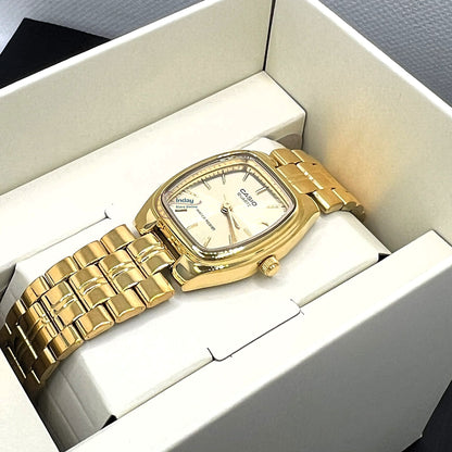 Casio Fashion Women's Watch LTP-1169N-9A Mineral Glass Triple-fold Clasp Stainless Steel Band
