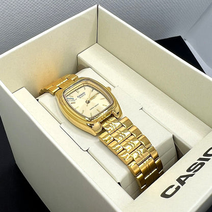 Casio Fashion Women's Watch LTP-1169N-9A Mineral Glass Triple-fold Clasp Stainless Steel Band