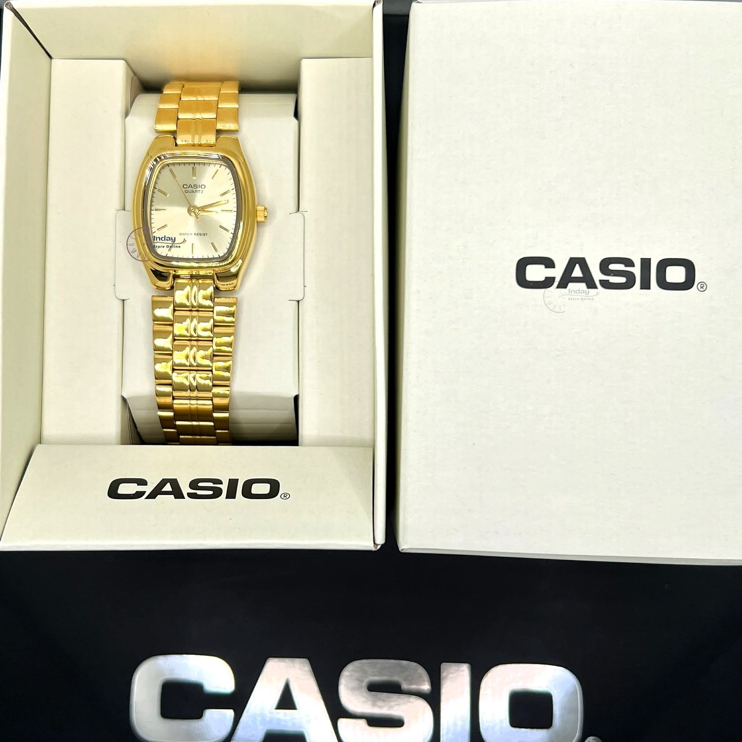 Casio Fashion Women's Watch LTP-1169N-9A Mineral Glass Triple-fold Clasp Stainless Steel Band