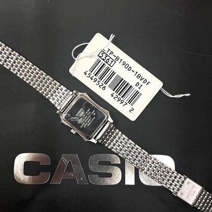 Casio Women's Watch LTP-B190D-1B Mineral Glass Classic Design Stainless Steel Band Adjustable Clasp Battery Life: 3 Years