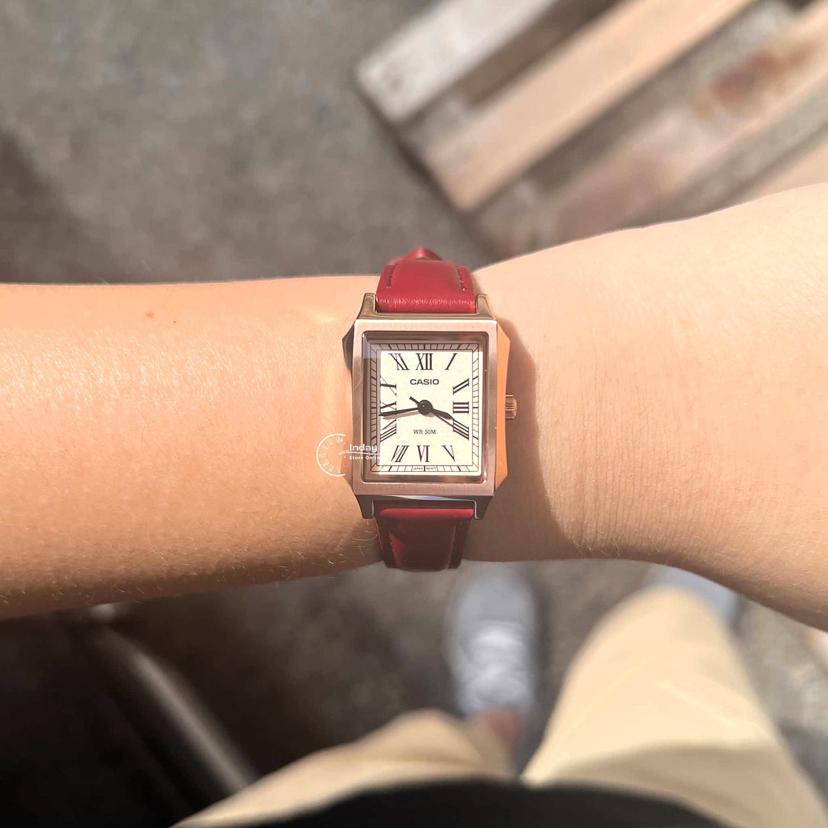 Casio Women's Watch LTP-B190RGL-4B Mineral Glass Rose gold Case Classic Design Genuine Leather Band Battery Life: 3 Years