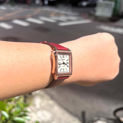 Casio Women's Watch LTP-B190RGL-4B Mineral Glass Rose gold Case Classic Design Genuine Leather Band Battery Life: 3 Years
