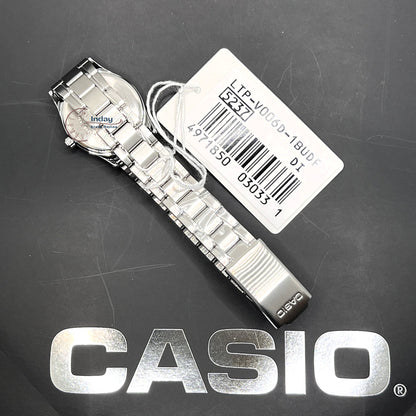Casio Standard Women's Watch LTP-V006D-1B Mineral Glass Stainless Steel Band Battery Life: 3 Years