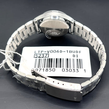 Casio Standard Women's Watch LTP-V006D-1B Mineral Glass Stainless Steel Band Battery Life: 3 Years