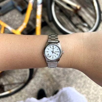 Casio Standard Women's Watch LTP-V006D-2B Stainless Steel Band Triple-fold Clasp