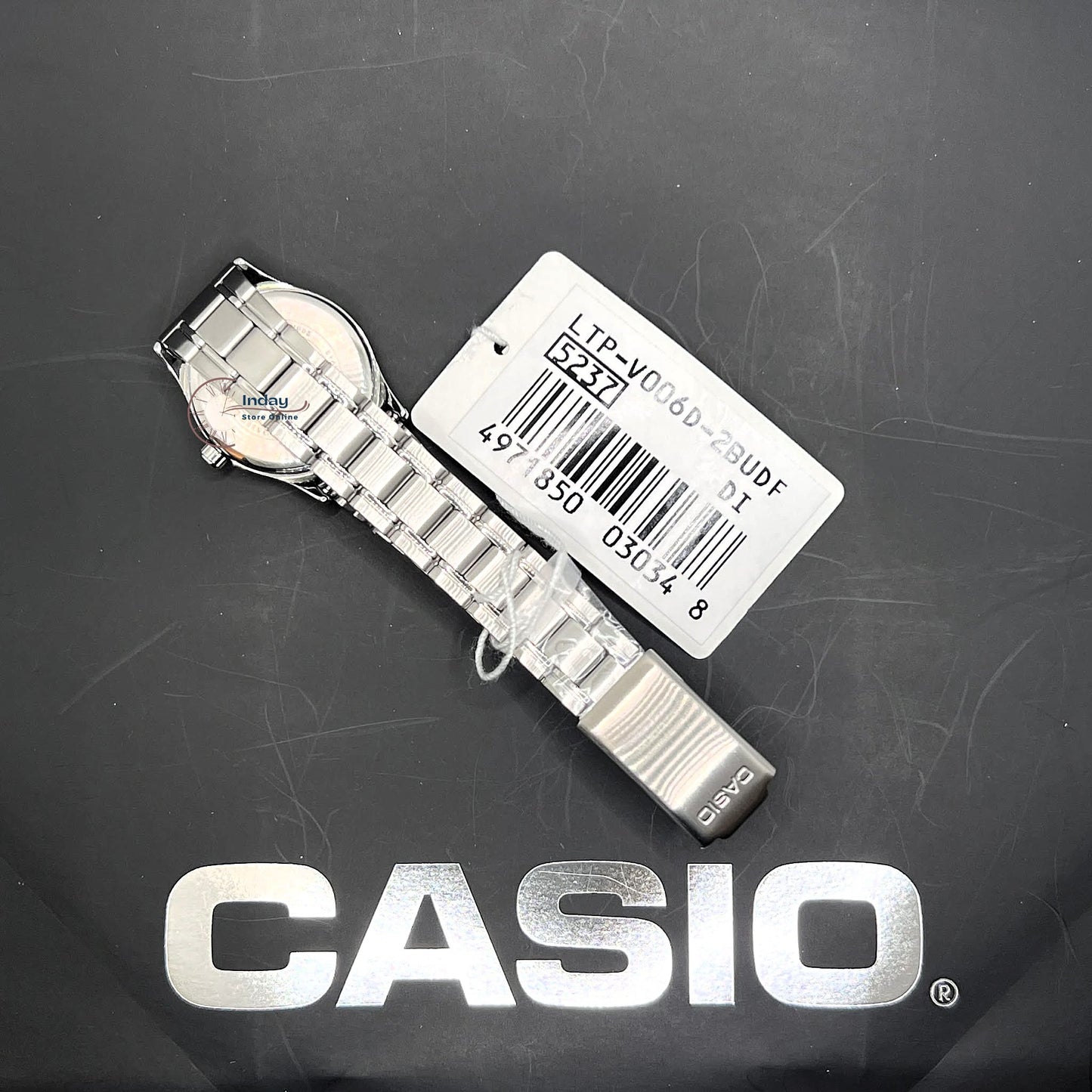 Casio Standard Women's Watch LTP-V006D-2B Stainless Steel Band Triple-fold Clasp