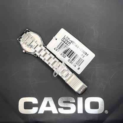 Casio Standard Women's Watch LTP-V006D-2B Stainless Steel Band Triple-fold Clasp
