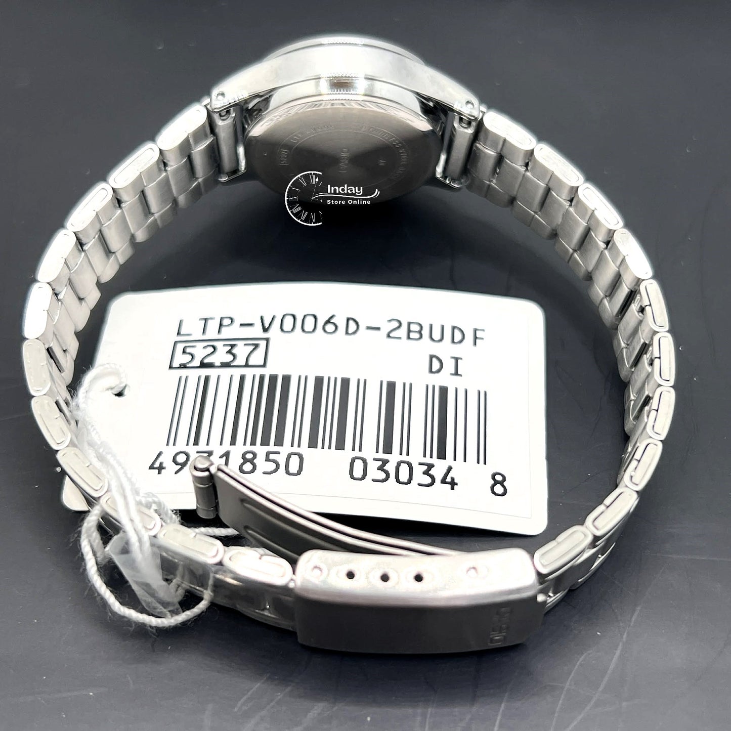 Casio Standard Women's Watch LTP-V006D-2B Stainless Steel Band Triple-fold Clasp