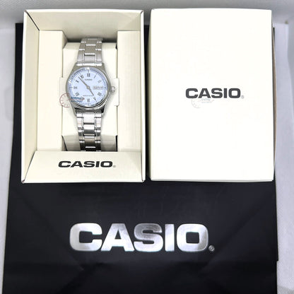 Casio Standard Women's Watch LTP-V006D-2B Stainless Steel Band Triple-fold Clasp
