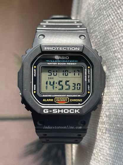 Casio G-Shock Men's Watch DW-5600E-1 Digital 5600 Series Electro-luminescent backlight Impact Resistant Construction