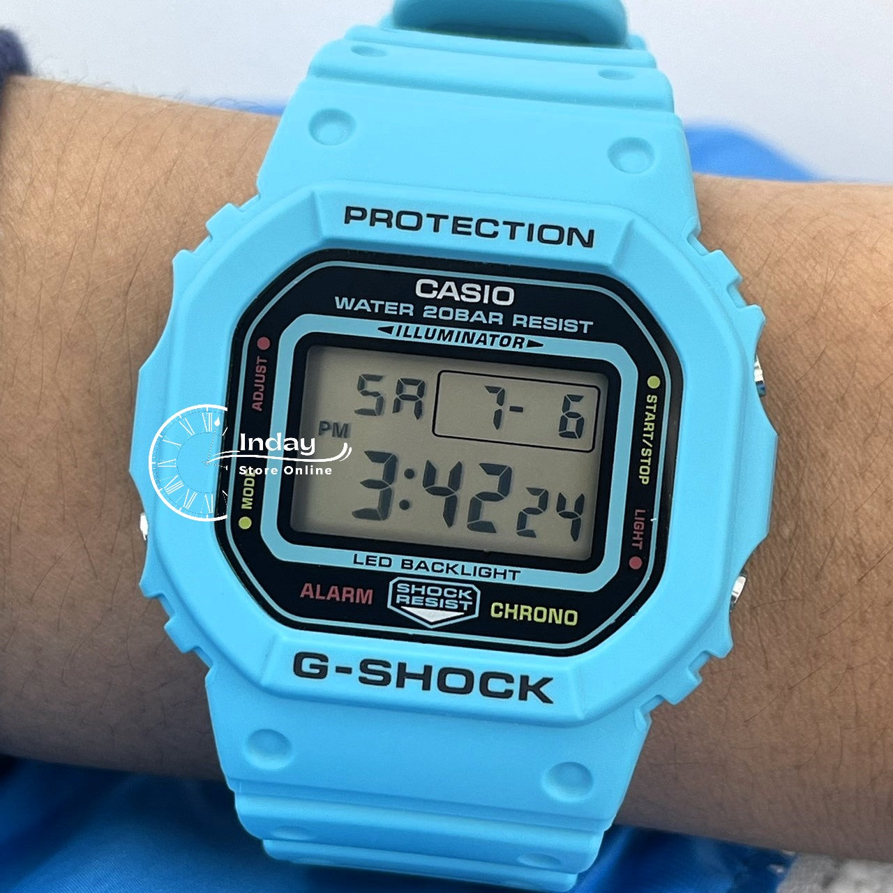 Casio G-Shock Men's Watch DW-5600EP-2D Shock Resistant Mineral Glass Battery Life: 5 years