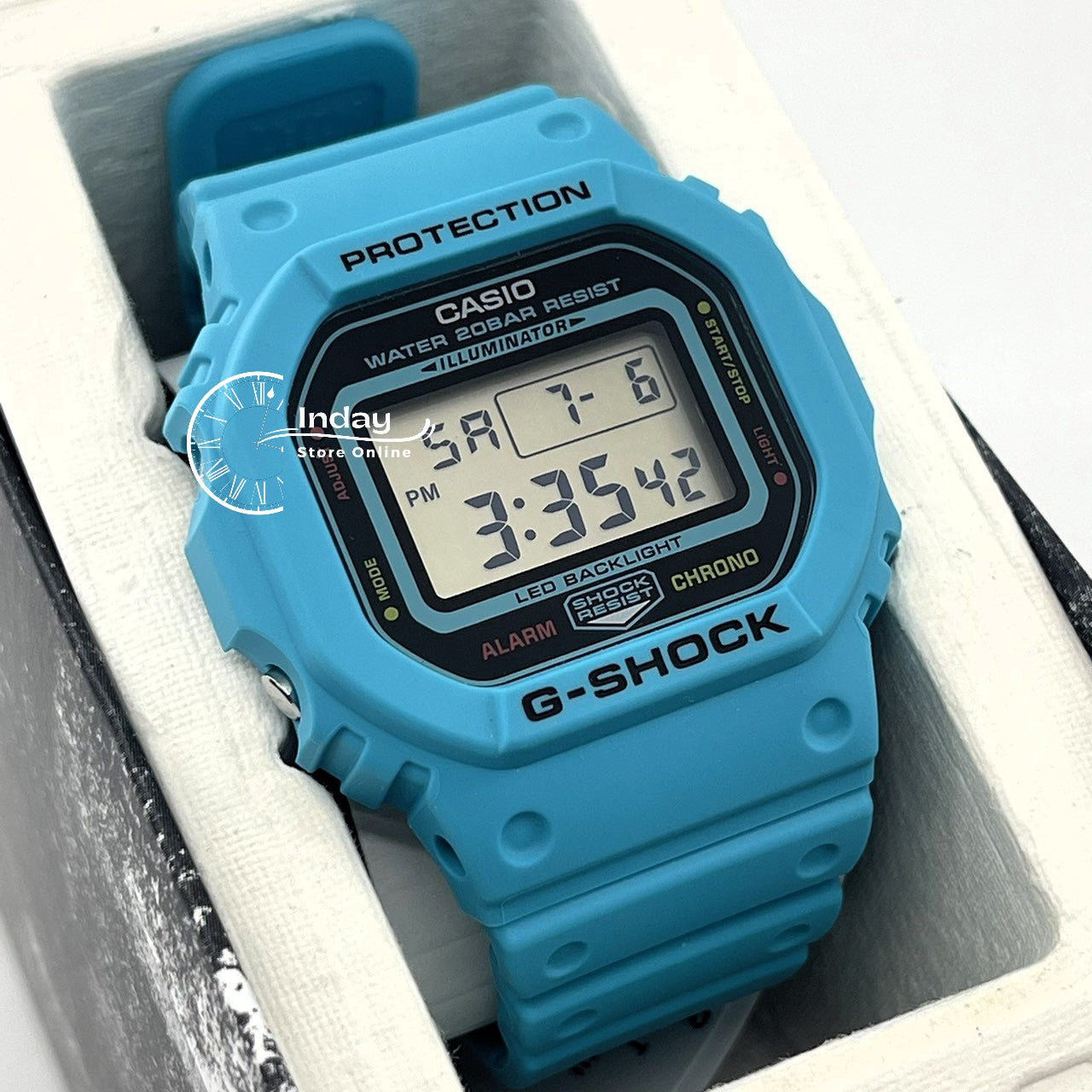 Casio G-Shock Men's Watch DW-5600EP-2D Shock Resistant Mineral Glass Battery Life: 5 years