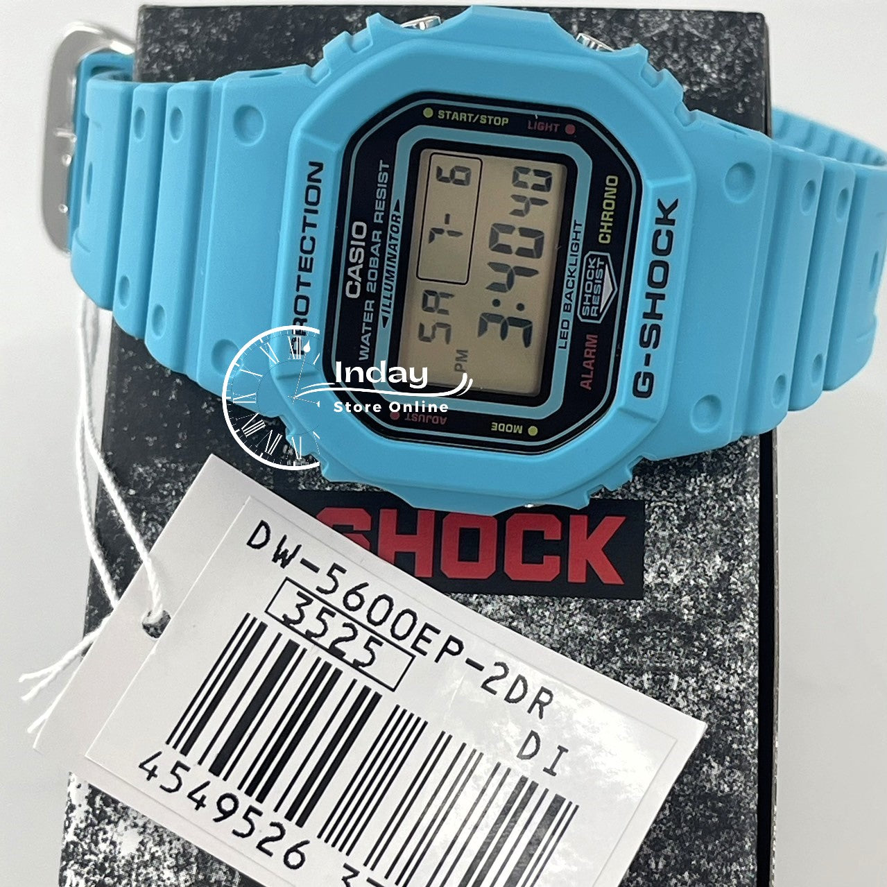 Casio G-Shock Men's Watch DW-5600EP-2D Shock Resistant Mineral Glass Battery Life: 5 years