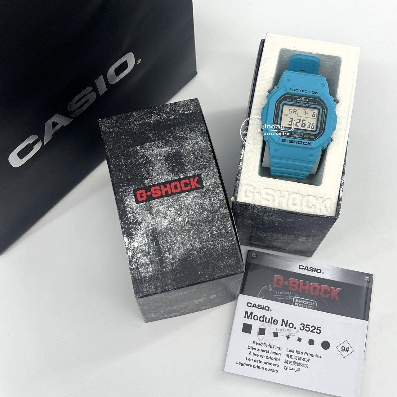 Casio G-Shock Men's Watch DW-5600EP-2D Shock Resistant Mineral Glass Battery Life: 5 years