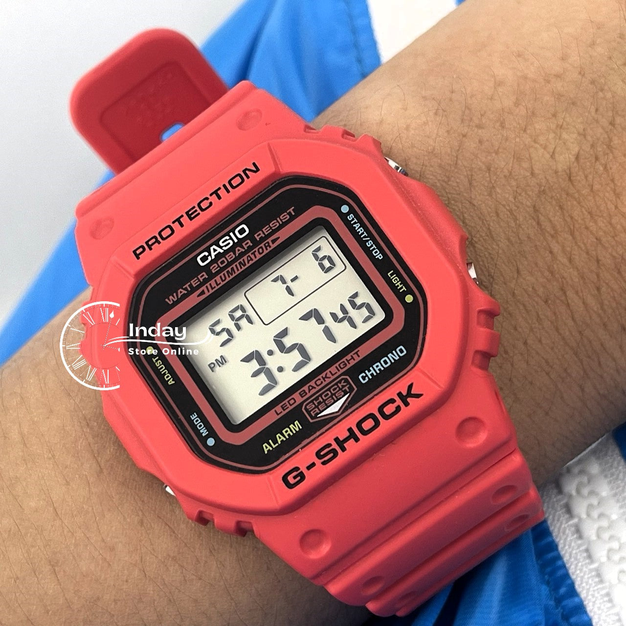 Casio G-Shock Men's Watch DW-5600EP-4 Shock Resistant Mineral Glass Battery Life: 5 years