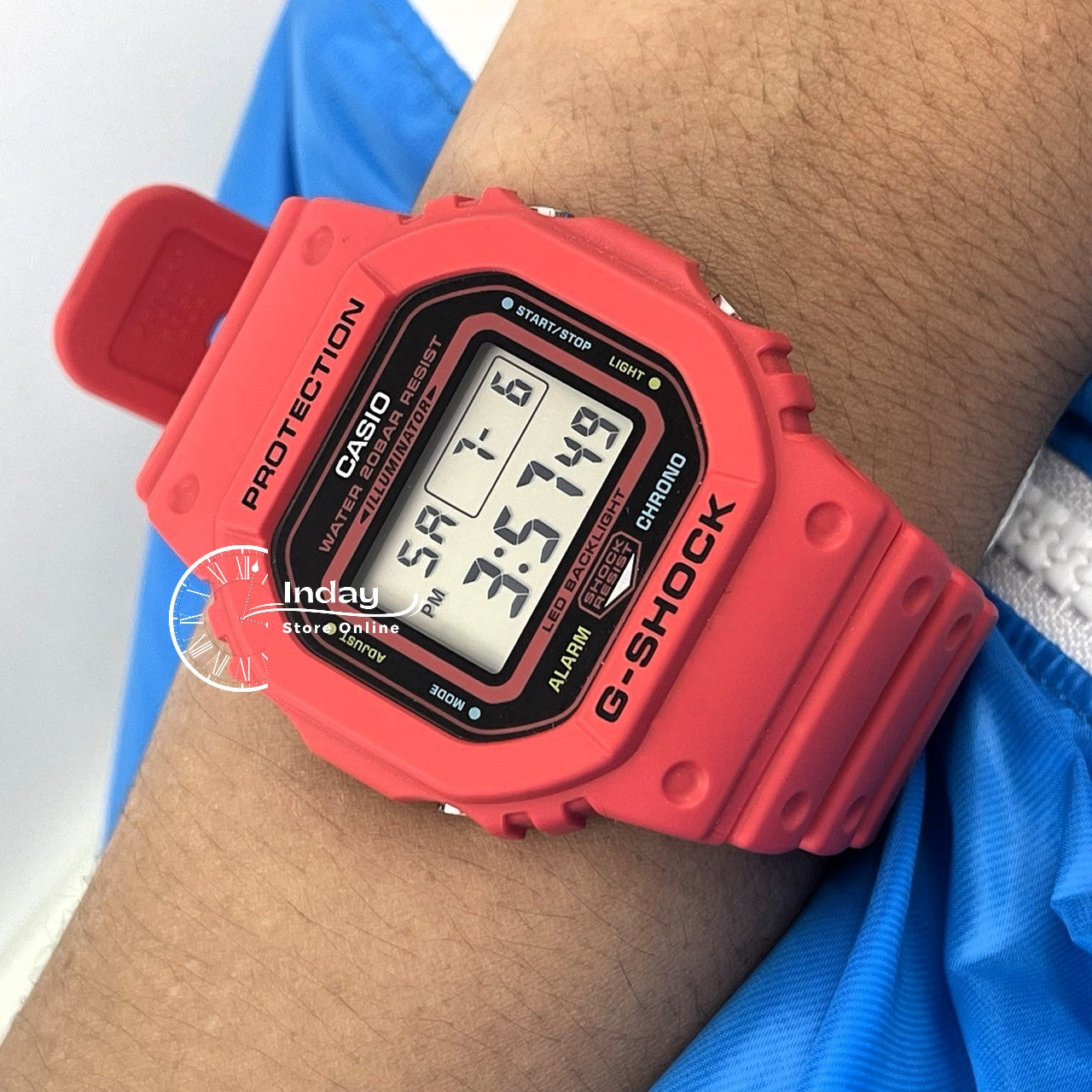 Casio G-Shock Men's Watch DW-5600EP-4 Shock Resistant Mineral Glass Battery Life: 5 years