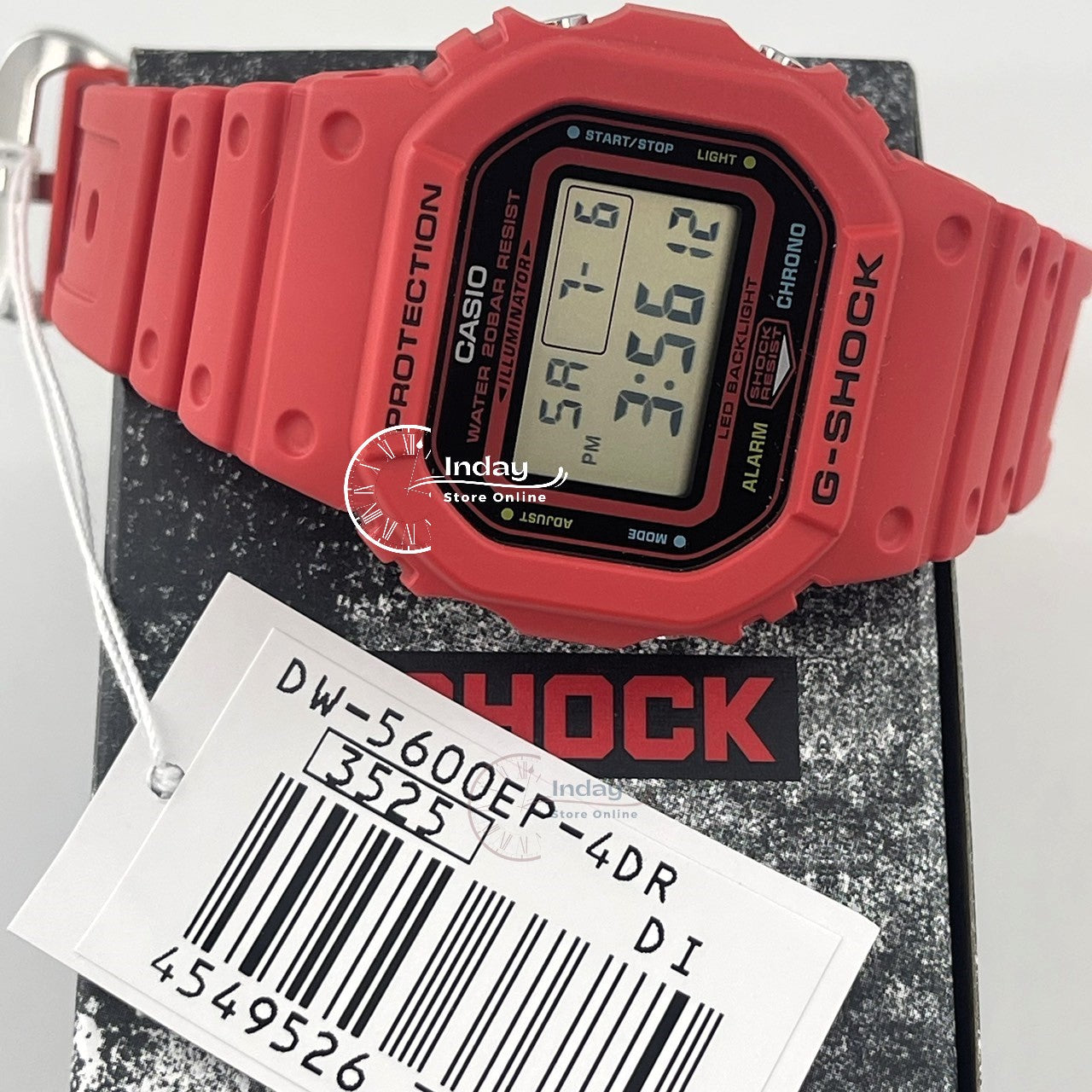 Casio G-Shock Men's Watch DW-5600EP-4 Shock Resistant Mineral Glass Battery Life: 5 years