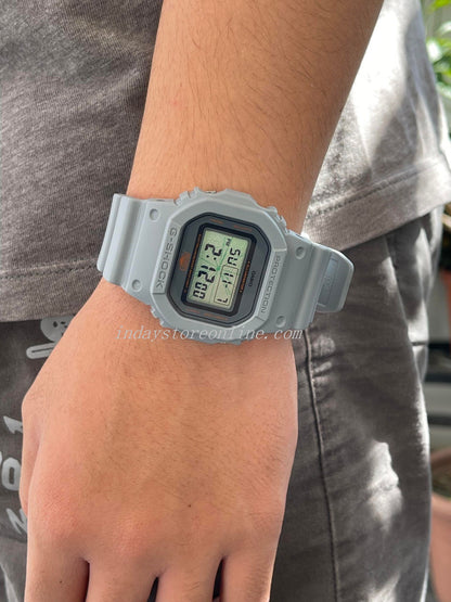 Casio G-Shock Men's Watch DW-5600MNT-8 Digital 5600 Series Muic Night Tokyo Light Gray Color Shock Resistant Mineral Glass