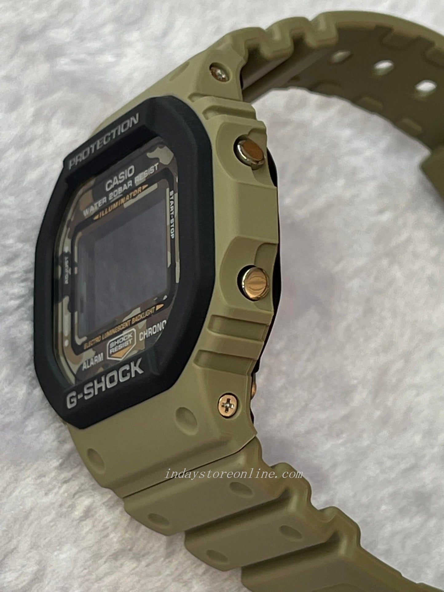 Casio G-Shock Men's Watch DW-5610SUS-5 Digital 5600 Series Cloth Band Shock Resistant Mineral Glass