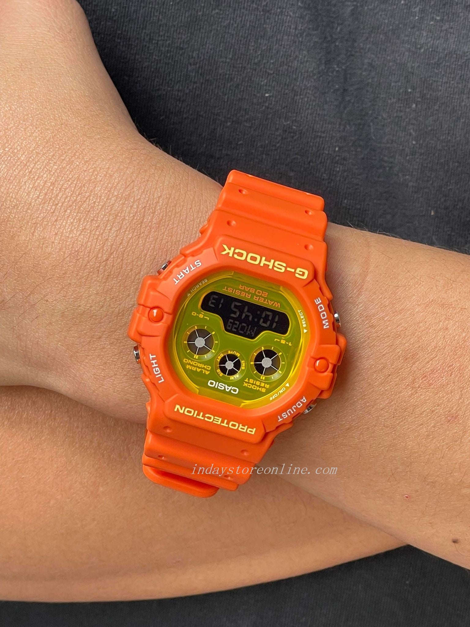 G shock orange sales colour watch