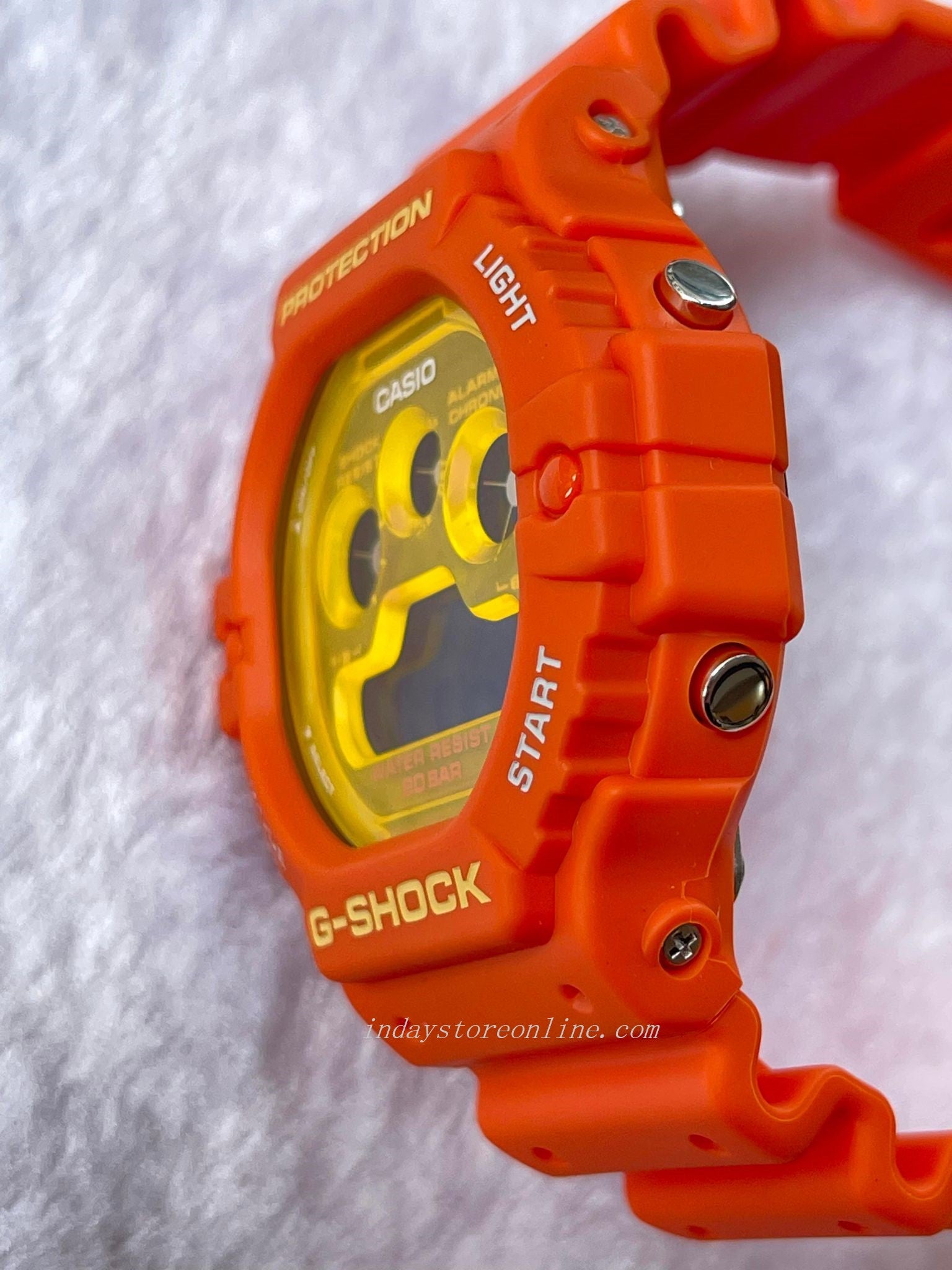 Casio G-Shock Men's Watch DW-5900TS-4 Digital 5900 Series Sporty Design  Orange Color Shock Resistant