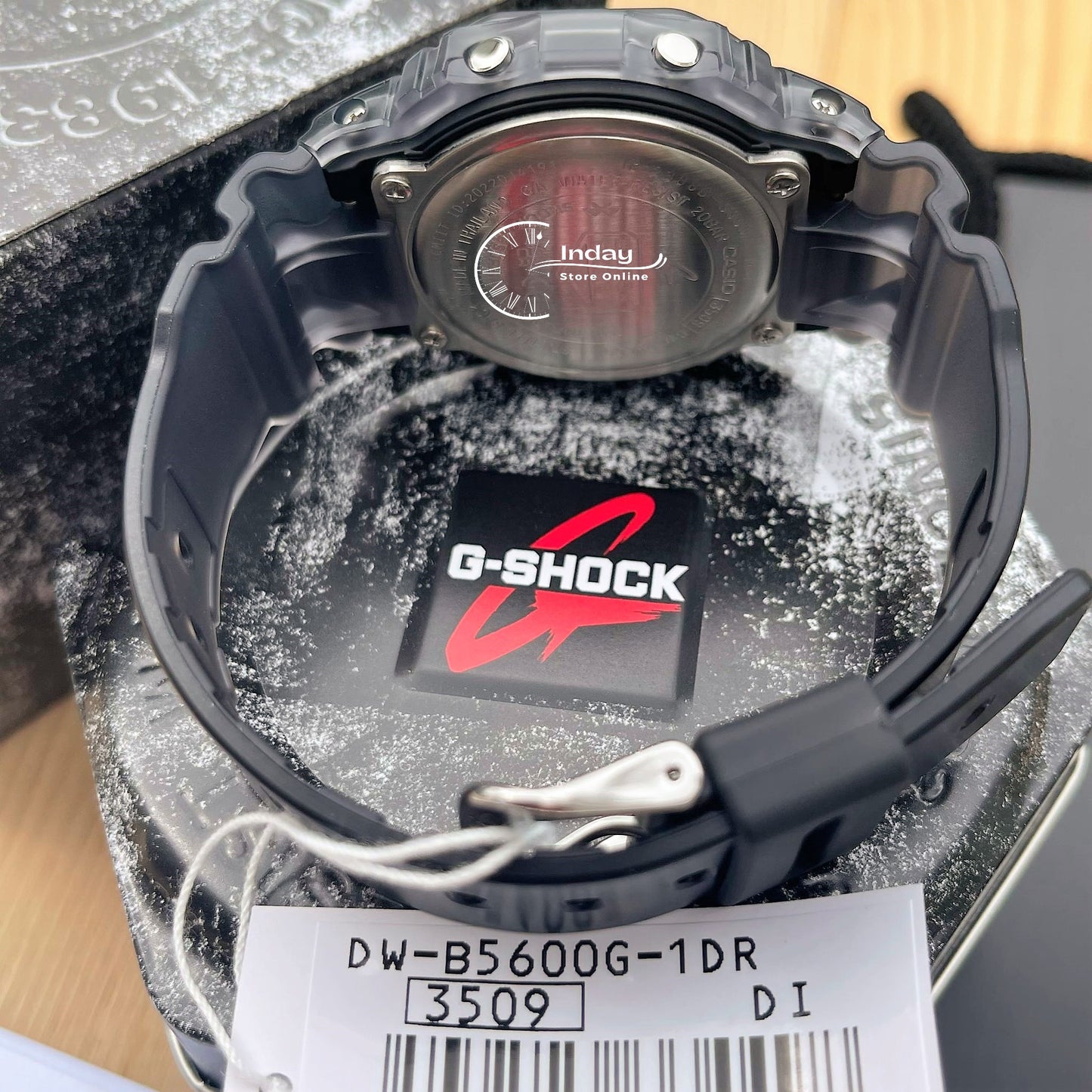 Casio G-Shock Men's Watch DW-B5600G-1 Digital 5600 Series  Transparent Color Mobile link (Wireless linking using Bluetooth®)