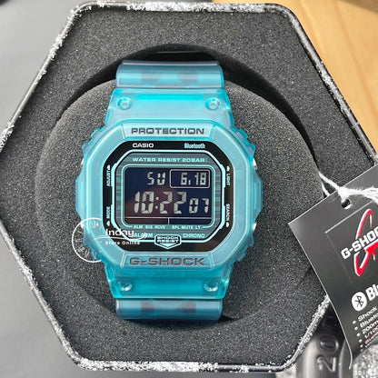 Casio G-Shock Men's Watch DW-B5600G-2 Digital 5600 Series Transparent Color Mobile link (Wireless linking using Bluetooth®)