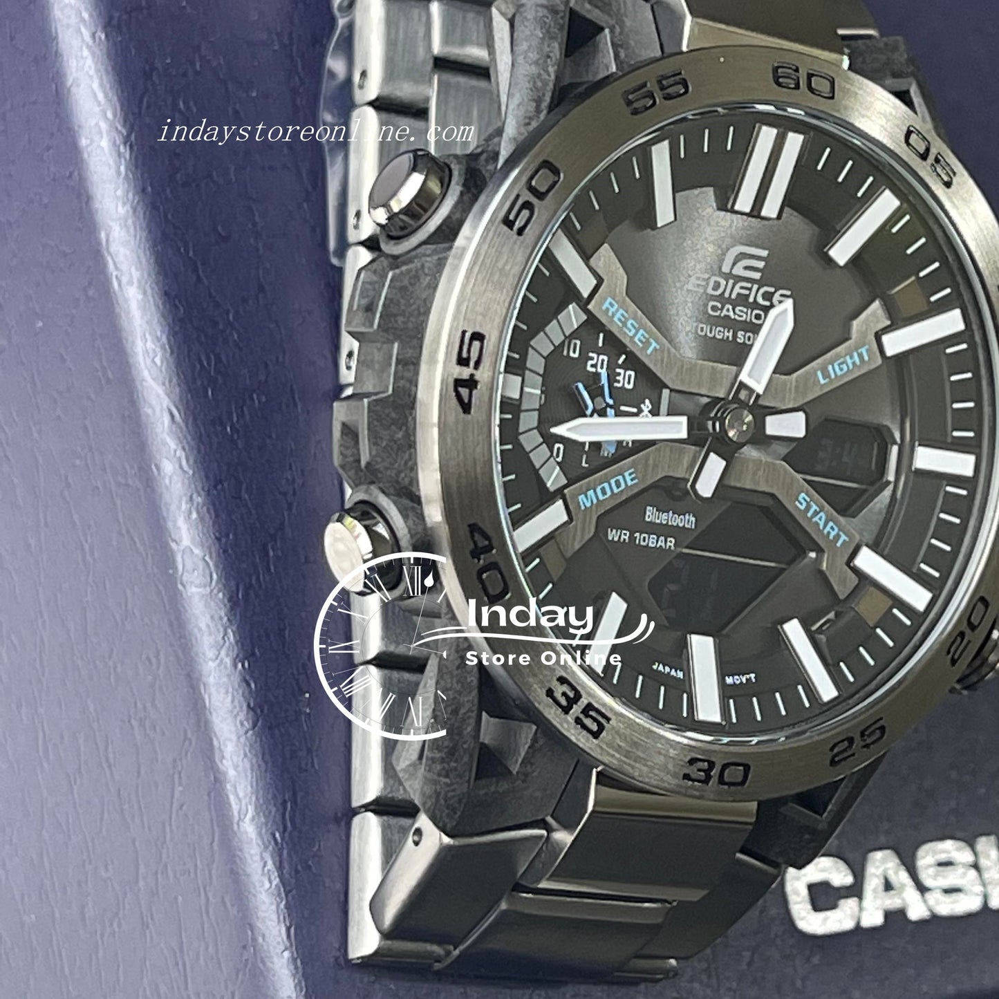 Casio Edifice Men's Watch ECB-2000DC-1A Edifice Sospensione Tough Solar Mobile link Bluetooth