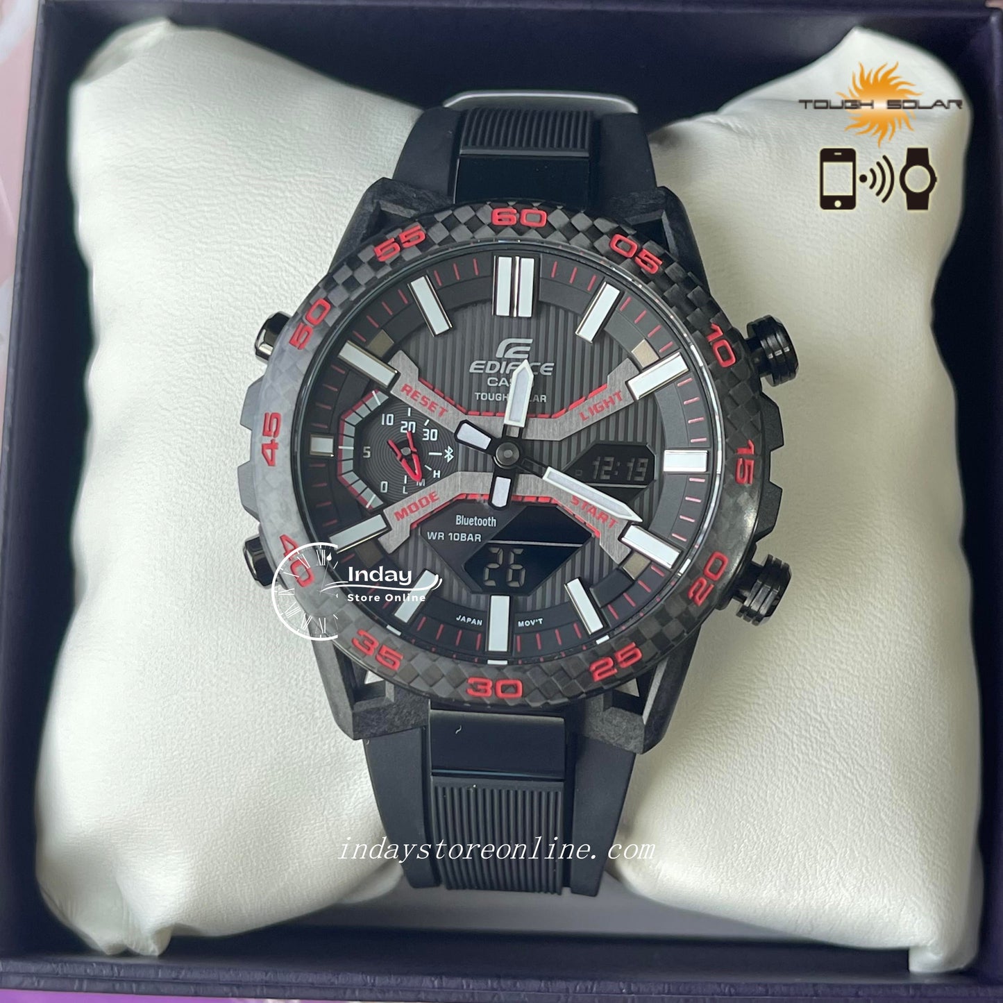 Casio Edifice Men's Watch ECB-2000PB-1A Edifice Sospensione Tough Solar Mobile link Bluetooth