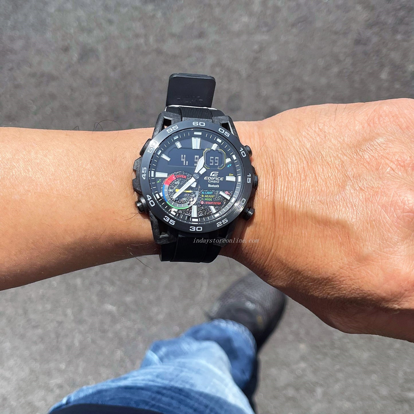 Casio Edifice Men's Watch ECB-40MP-1A Edifice Sospensione Mobile link Bluetooth