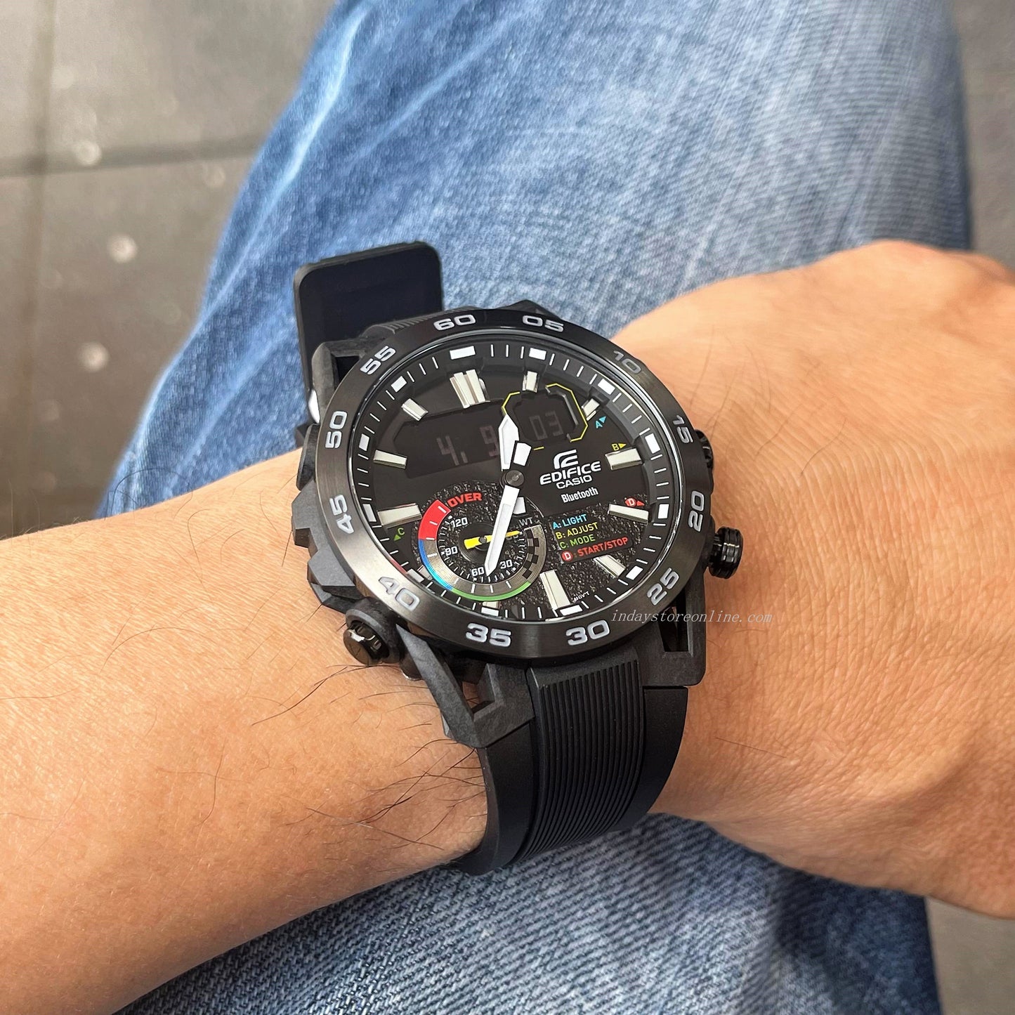 Casio Edifice Men's Watch ECB-40MP-1A Edifice Sospensione Mobile link Bluetooth