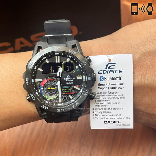 Casio Edifice Men's Watch ECB-40MP-1A Edifice Sospensione Mobile link Bluetooth