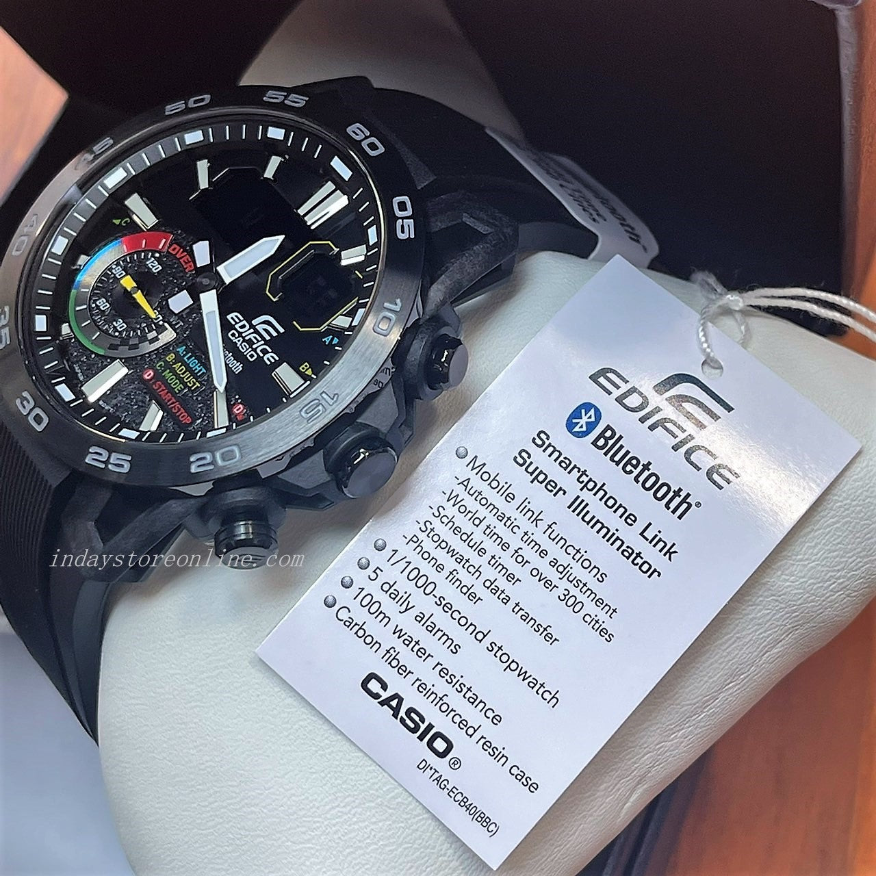 Casio Edifice Men's Watch ECB-40MP-1A Edifice Sospensione Mobile link Bluetooth