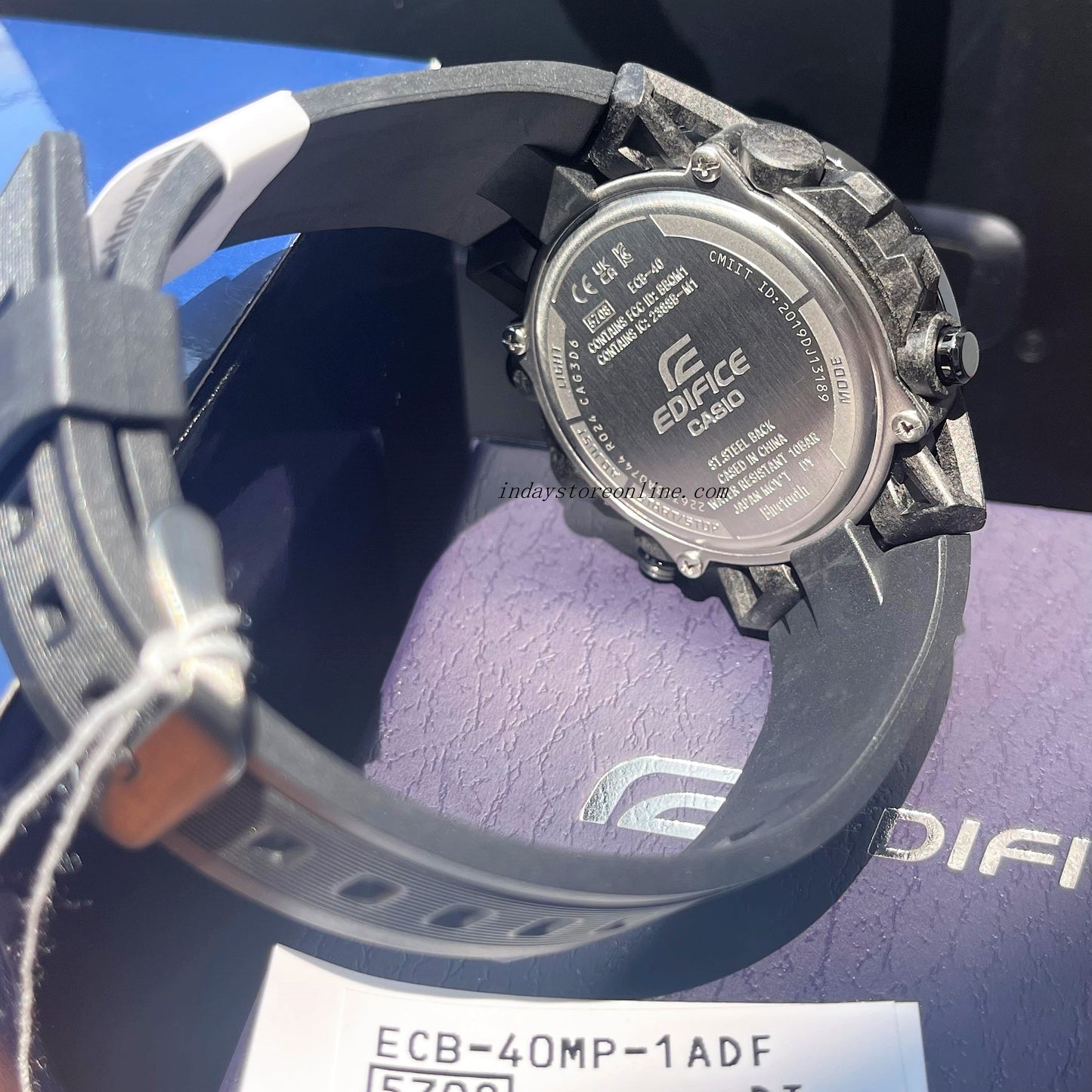 Casio Edifice Men's Watch ECB-40MP-1A Edifice Sospensione Mobile link Bluetooth