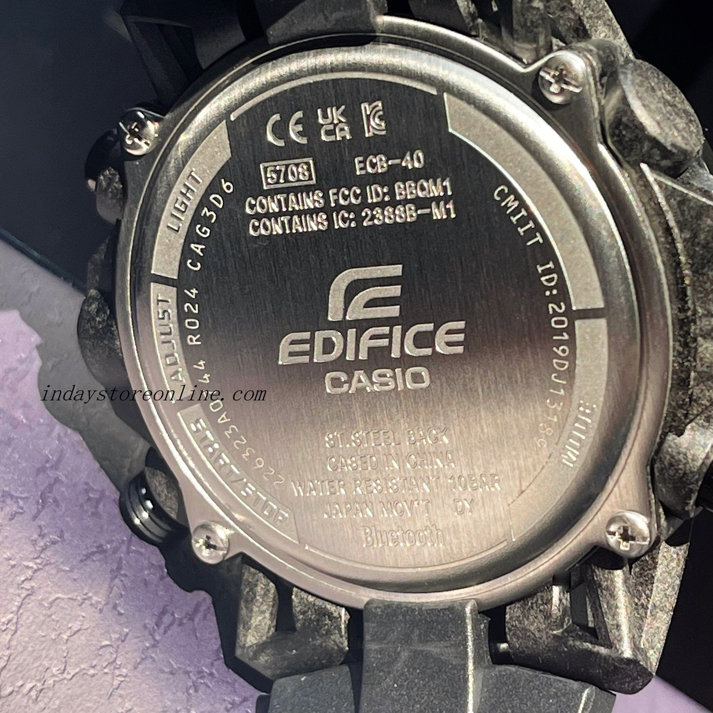 Casio Edifice Men's Watch ECB-40MP-1A Edifice Sospensione Mobile link Bluetooth