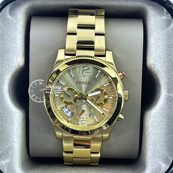 Fossil Watch Women s Men s Watch ES3884 Gold Plated Stainless Steel indaystoreonline